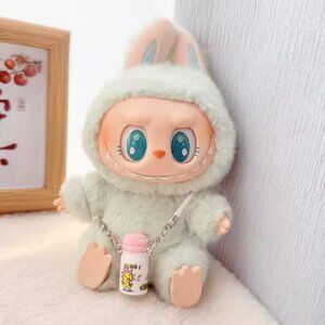 labubu water bottle w-palm trees and surfing gator No Doll